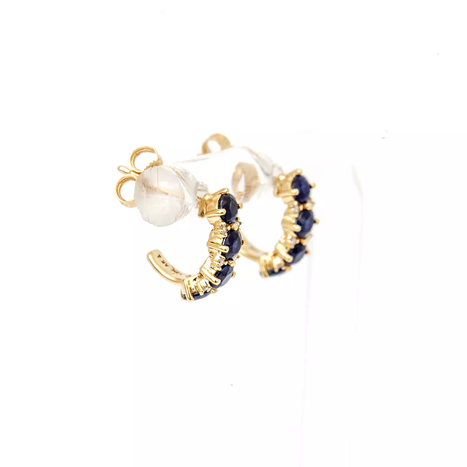 Sapphire & Diamond Rounds J Hoops