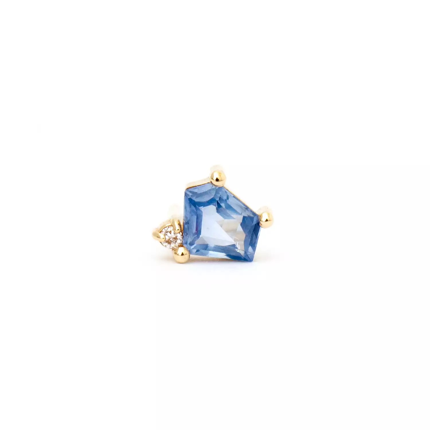 Sapphire Solo Mosaic Mix Stud