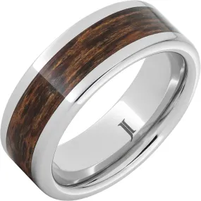 Serinium Ring with Bocote Wood Inlay