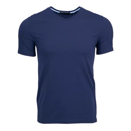 Spirit V Neck Tee (Maltese Blue)