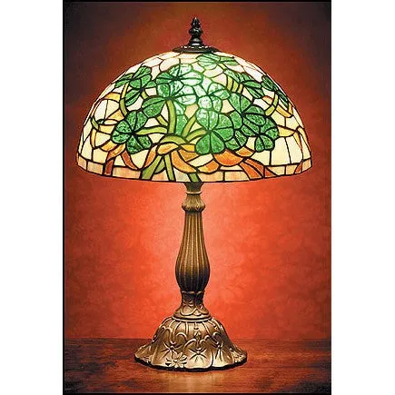 Stained Glass Shamrock Lamp