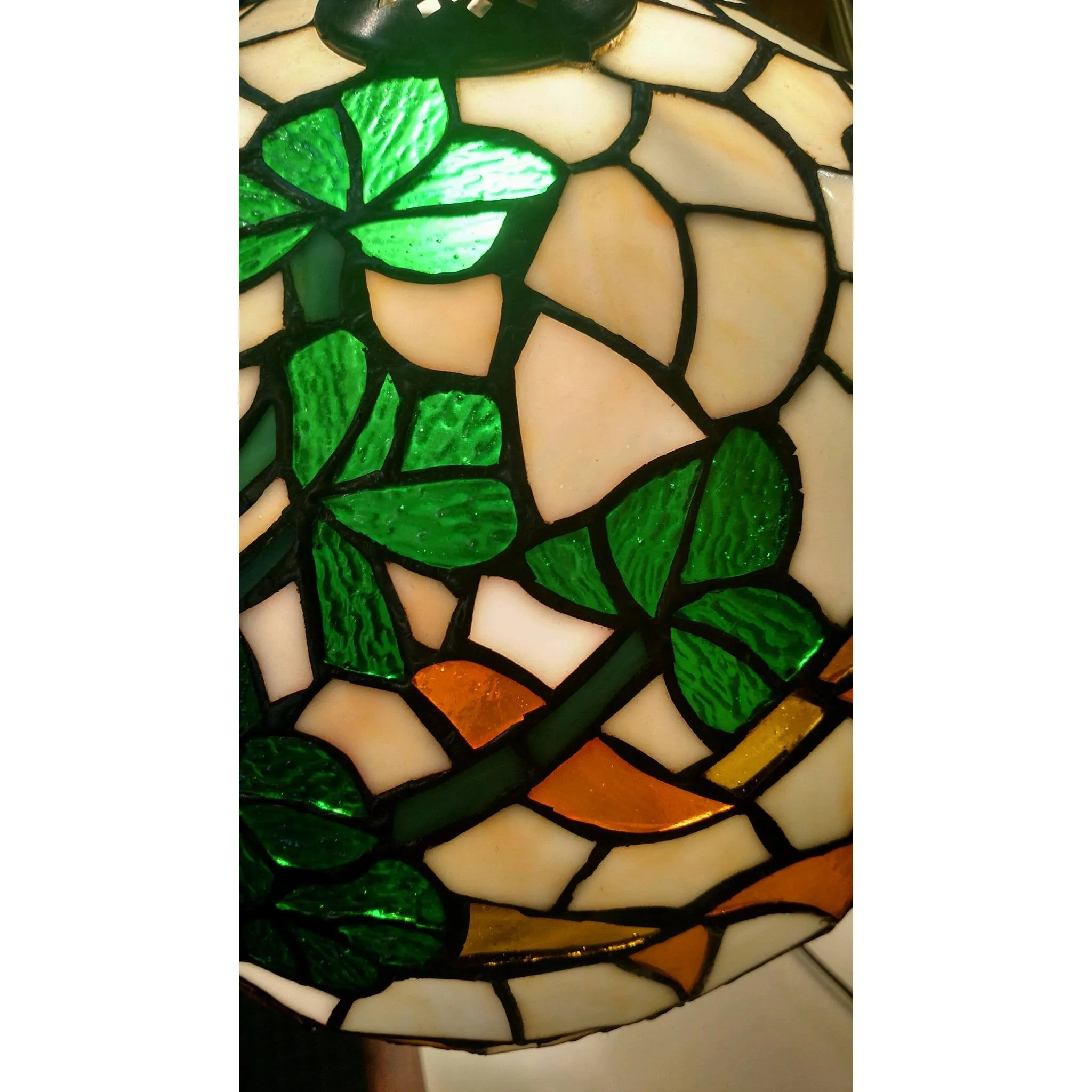 Stained Glass Shamrock Lamp