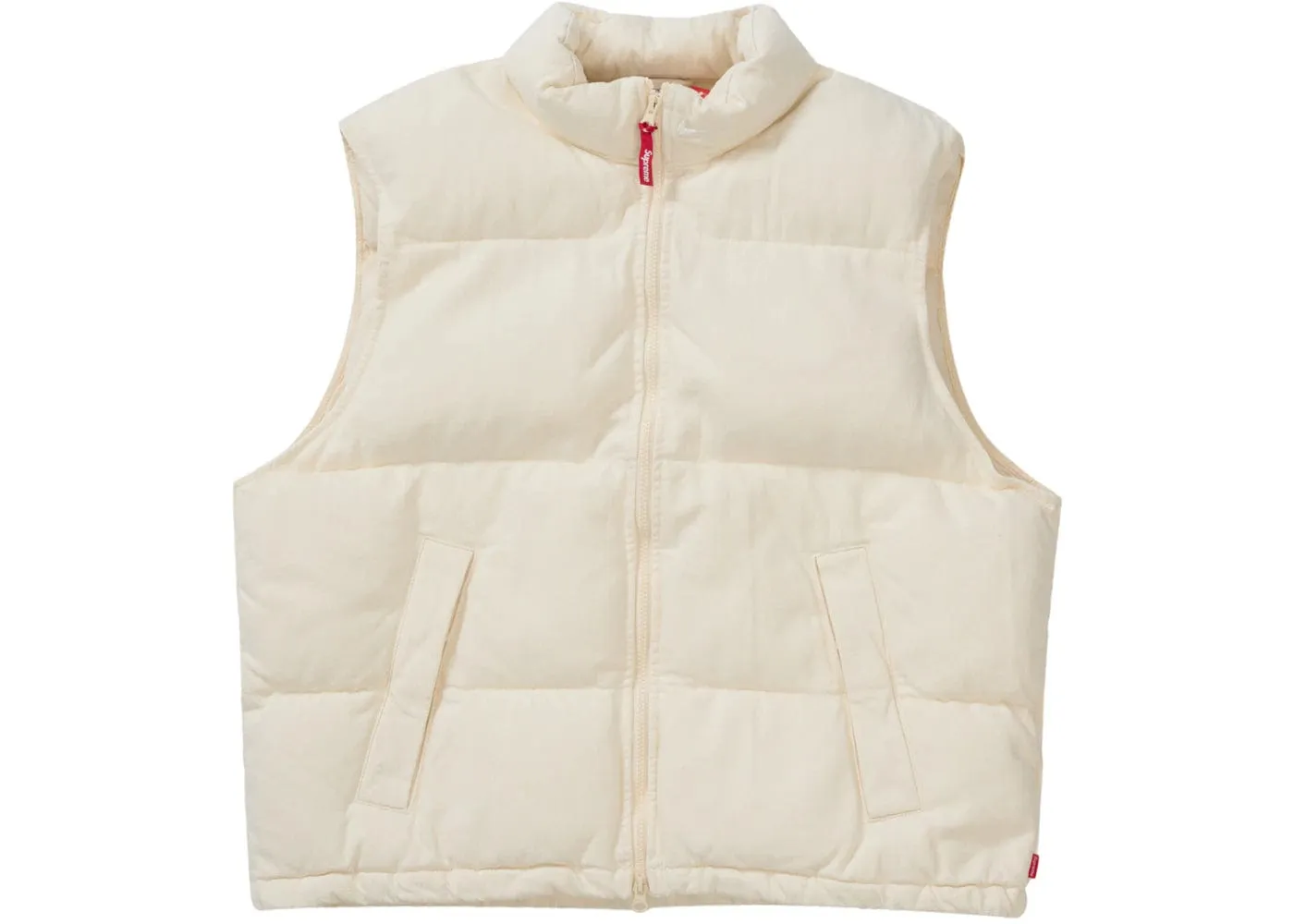 Supreme Nike Denim Puffer Vest Natural