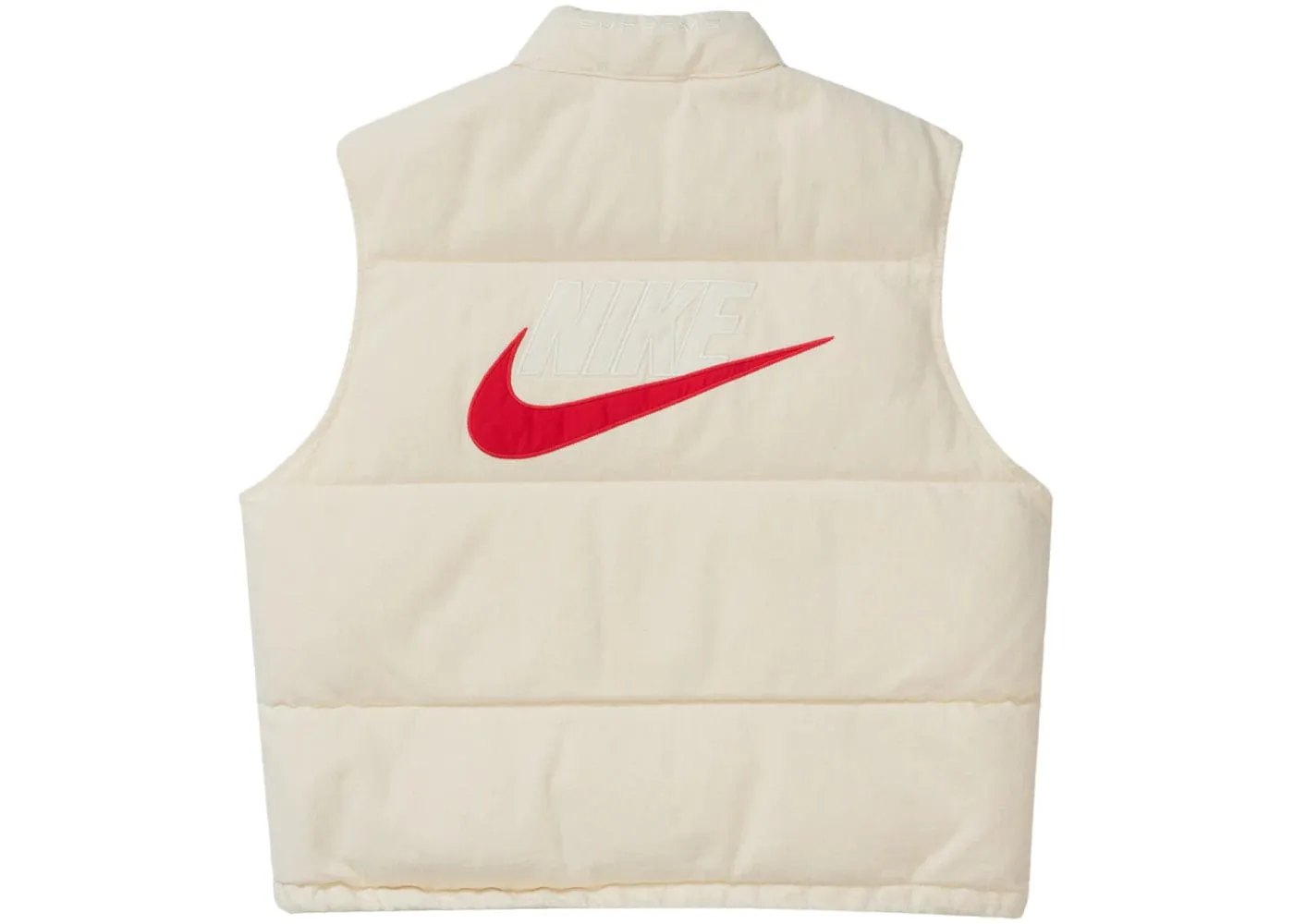 Supreme Nike Denim Puffer Vest Natural