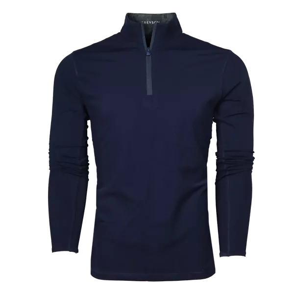 Tate Mockneck Quarter-Zip (Maltese Blue)