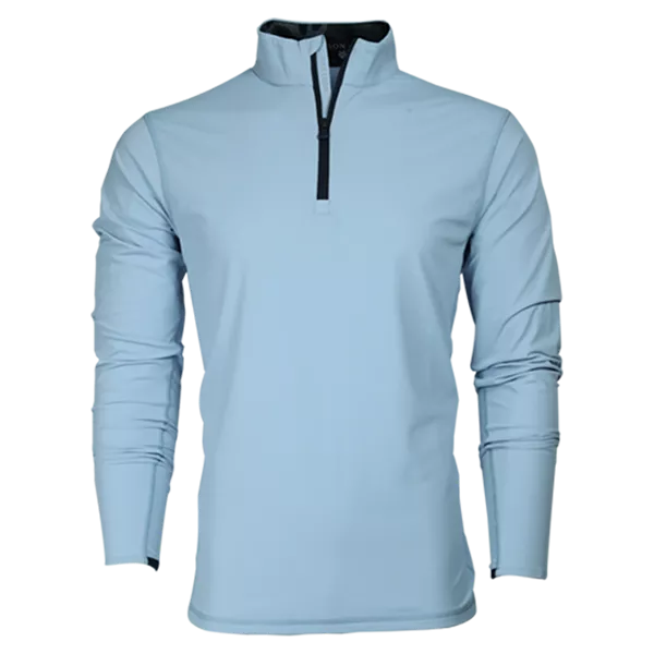 Tate Mockneck Quarter-Zip (Wolf Blue)