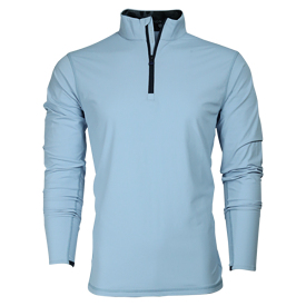 Tate Mockneck Quarter-Zip (Wolf Blue)