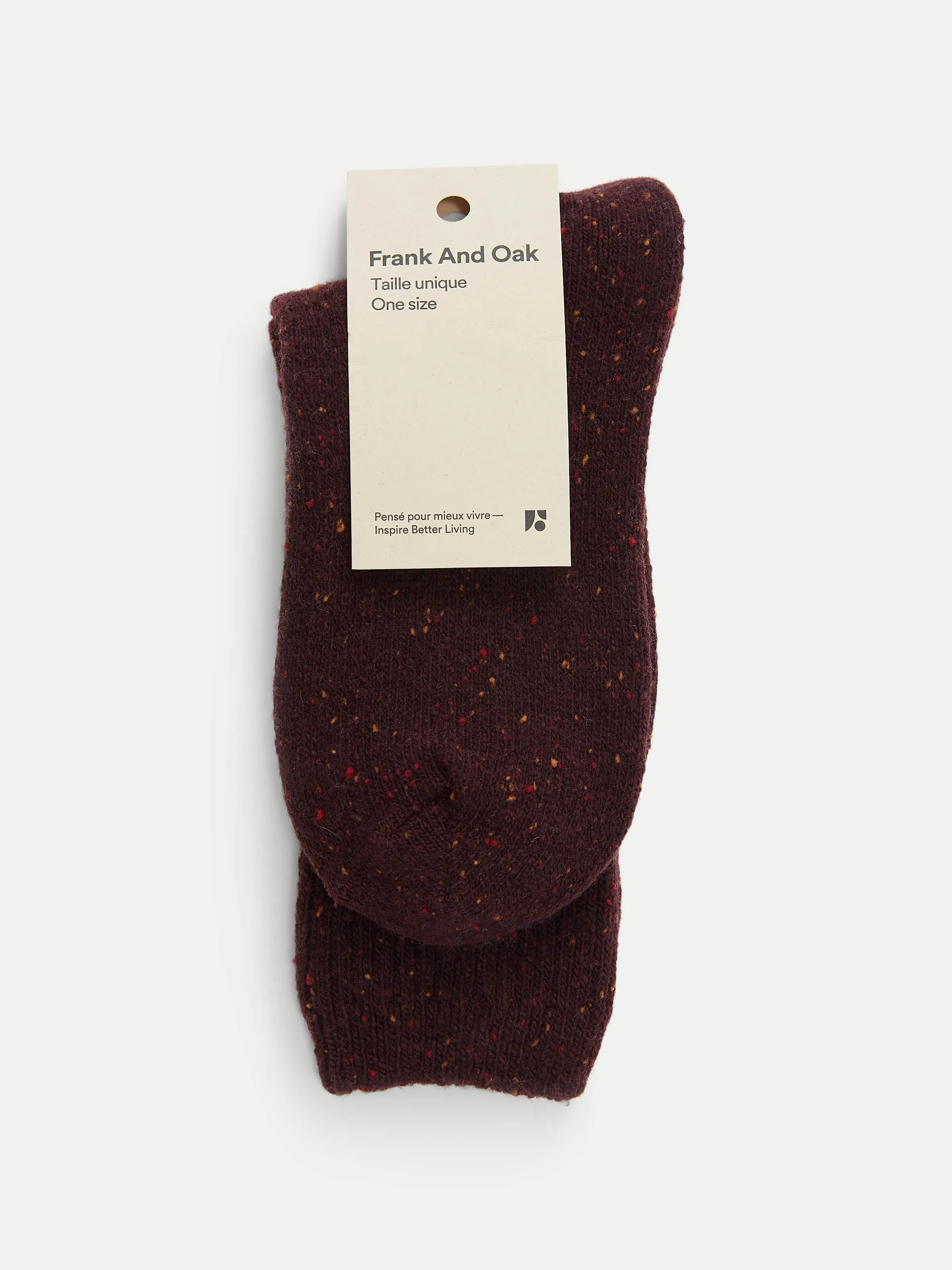 The Donegal Winter Socks in Dark Plum