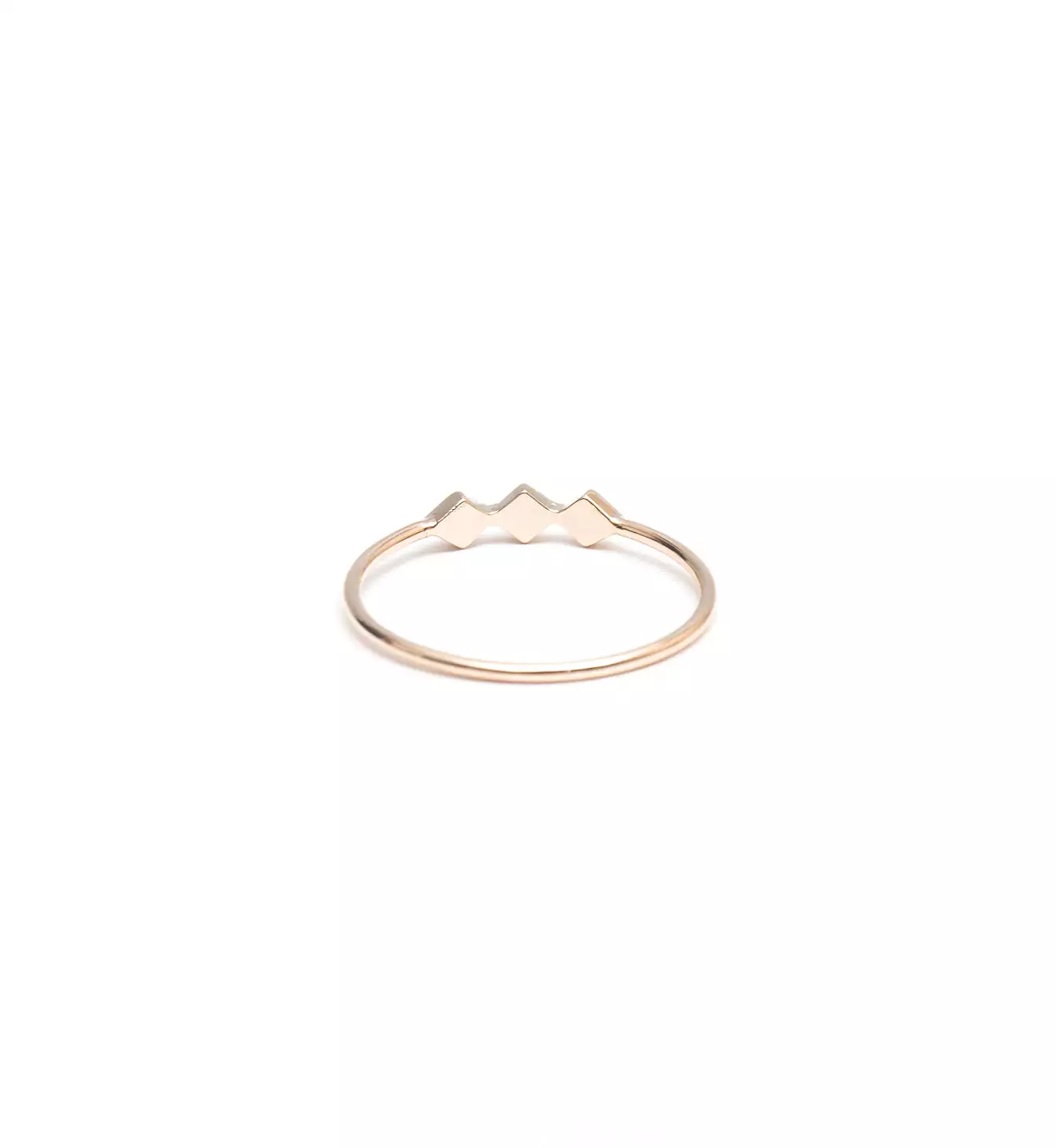 Tiny Diamond Shape Line Ring