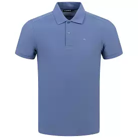 Troy Slim Fit Cotton Pique Polo Batik Bijou Blue - SS24