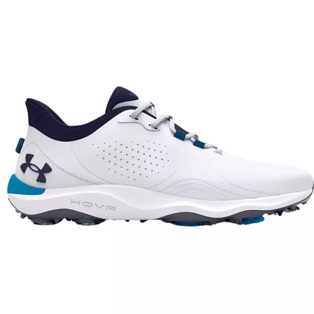 Under Armour Men's UA Drive Pro Golf Shoes - White/Capri/Midnight Navy