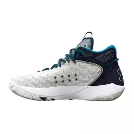 Under Armour Men's UA HOVR 5 Havoc Clone Basketball Shoes - White/Midnight Navy