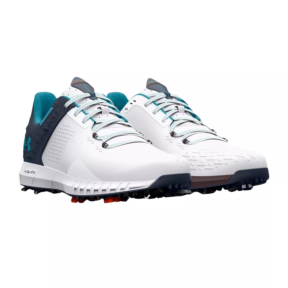 Under Armour Men's UA HOVR Drive 2 Wide Golf Shoes - White/Gray/Blue