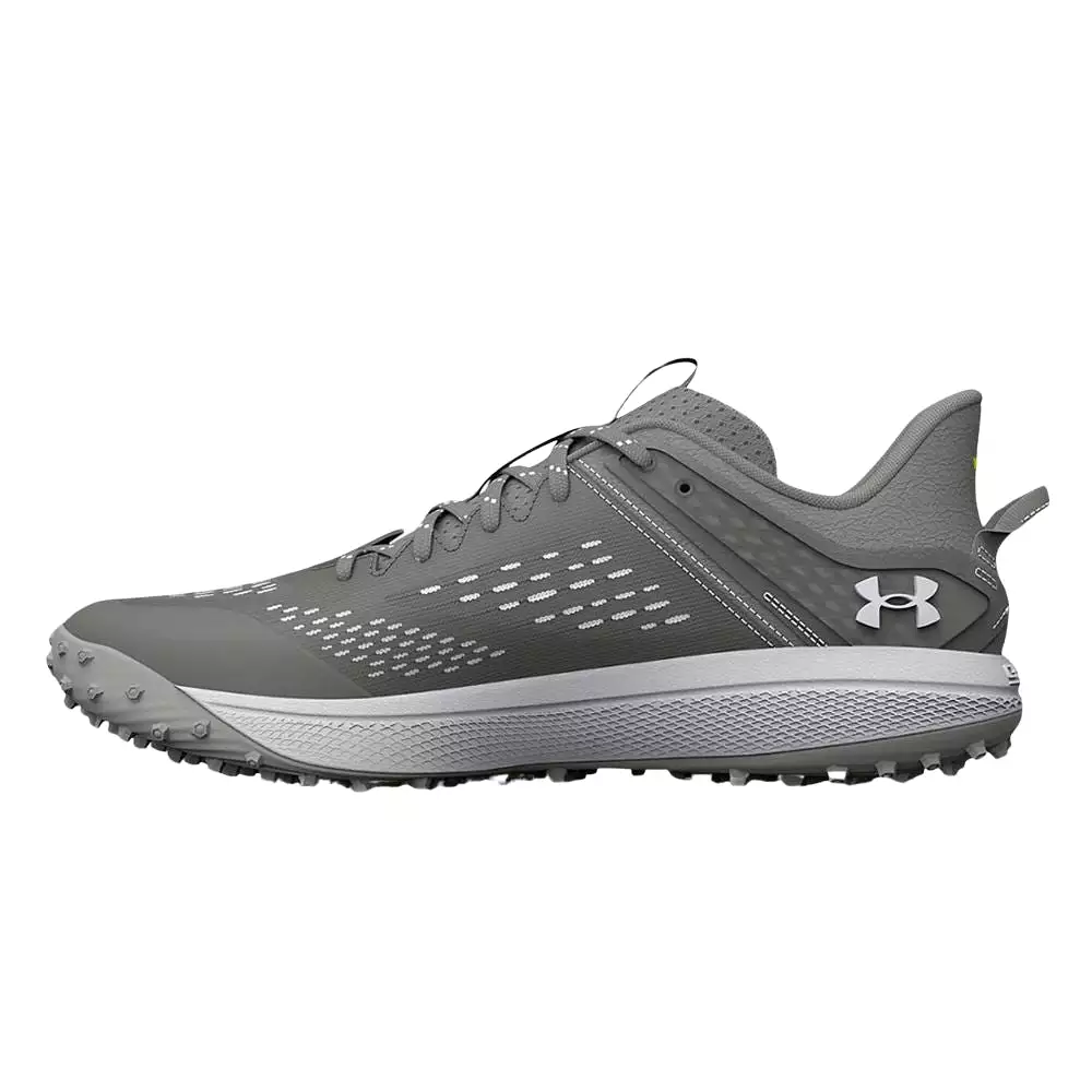 Under Armour Men's UA Yard Turf Baseball Shoes - Baseball Gray/White