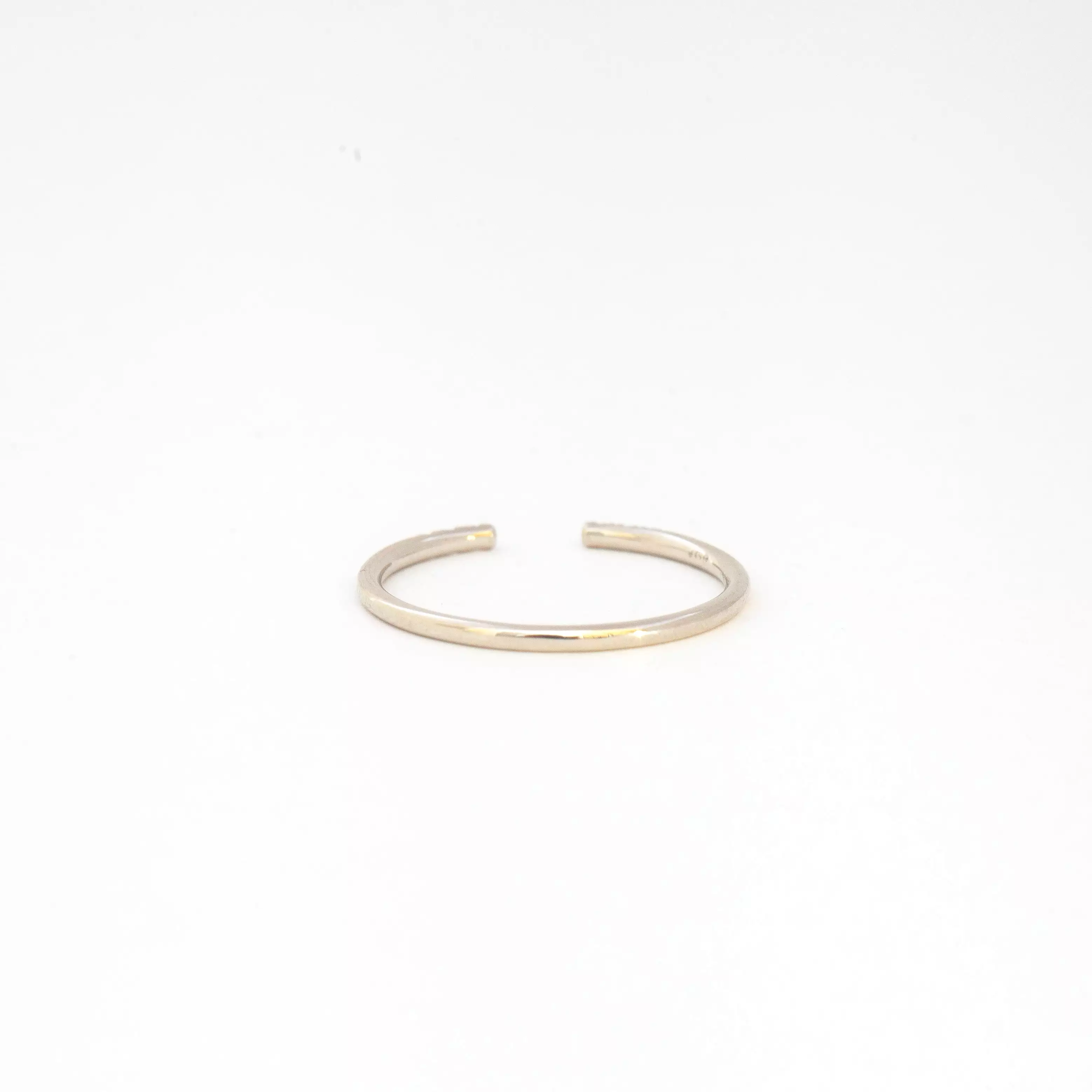 White Diamond Equilibrium Cuff Ring