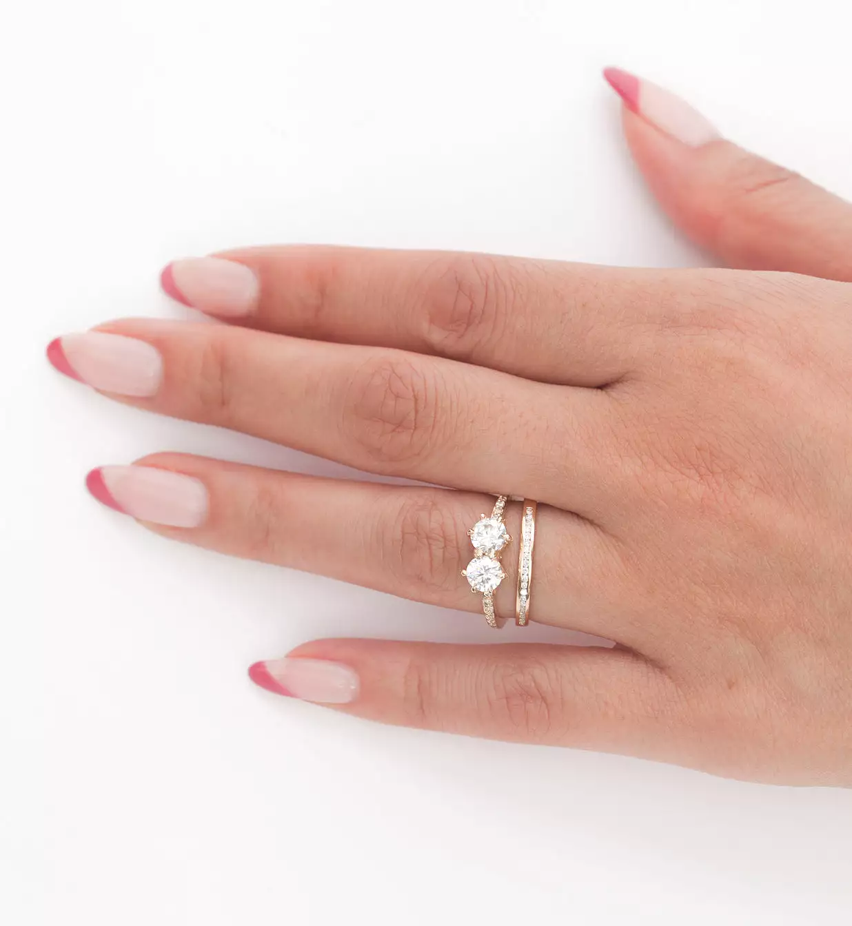 White Diamond Luna Ring