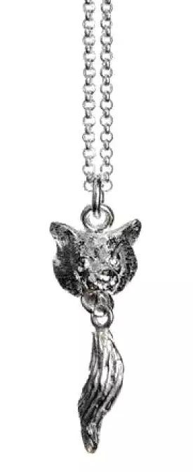 Wolf Head With Tail Necklace