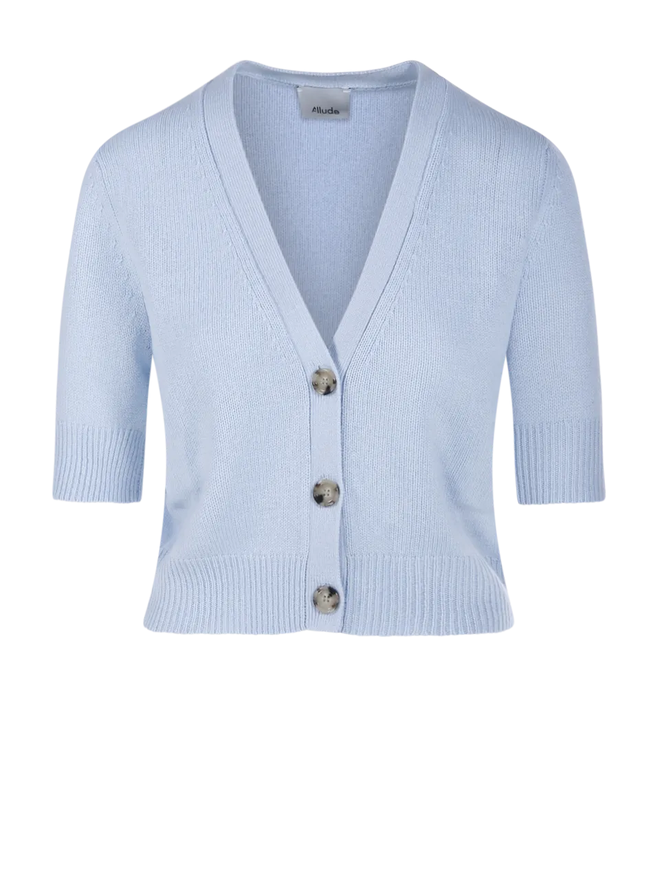 WOMAN ALLUDE SKY BLUE CASHMERE CARDIGAN