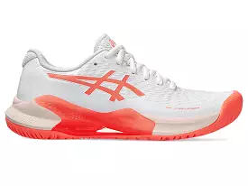 Women's Asics Gel-Challenger 14, White/Sun Coral, 8 B Medium