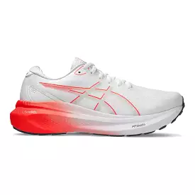 Women's Asics GEL-Kayano 30, White/Sunrise Red, 8 B Medium